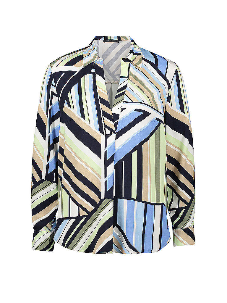 Betty Barclay Women's Blouse Blue/Green Size 48 5